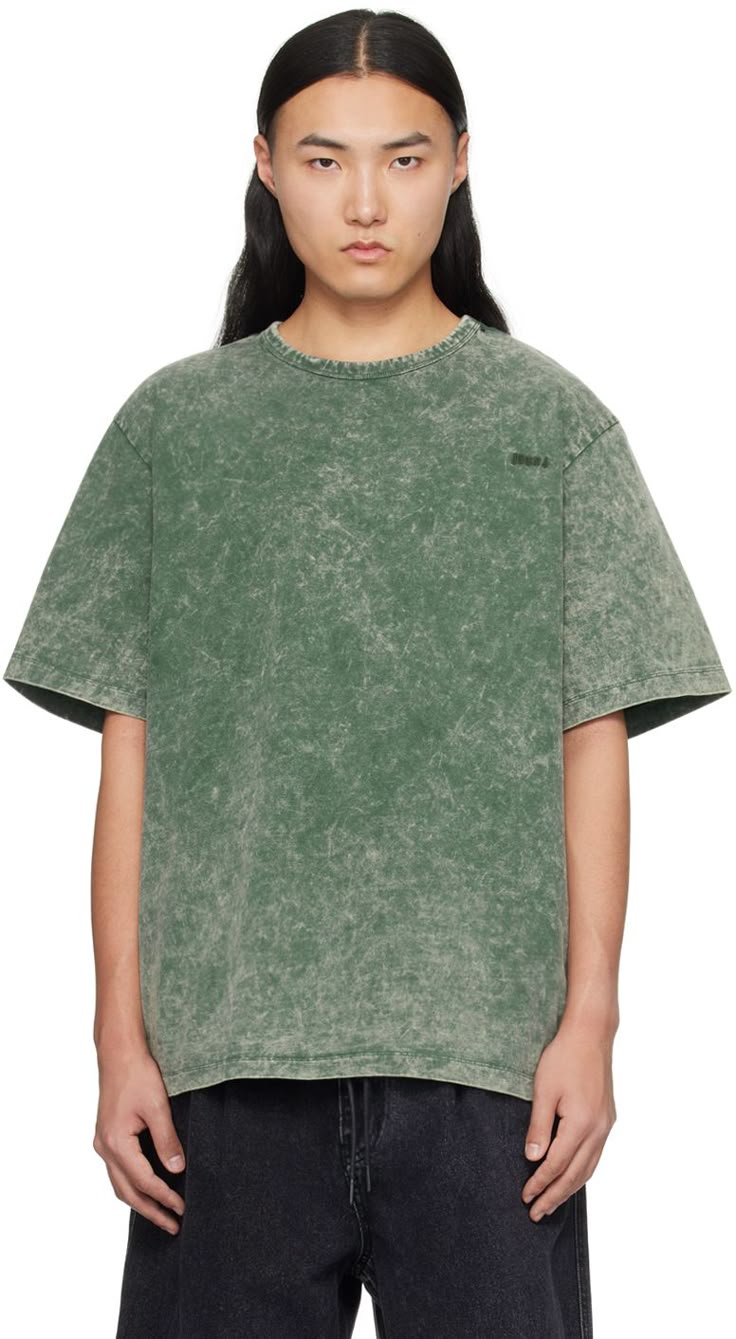 Gesili Sage Green Drop shoulder T-Shirt