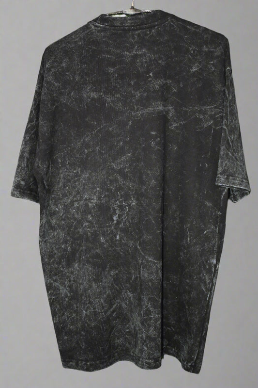 Gesili Distressed Look "Whatever"  Drop shoulder Tee